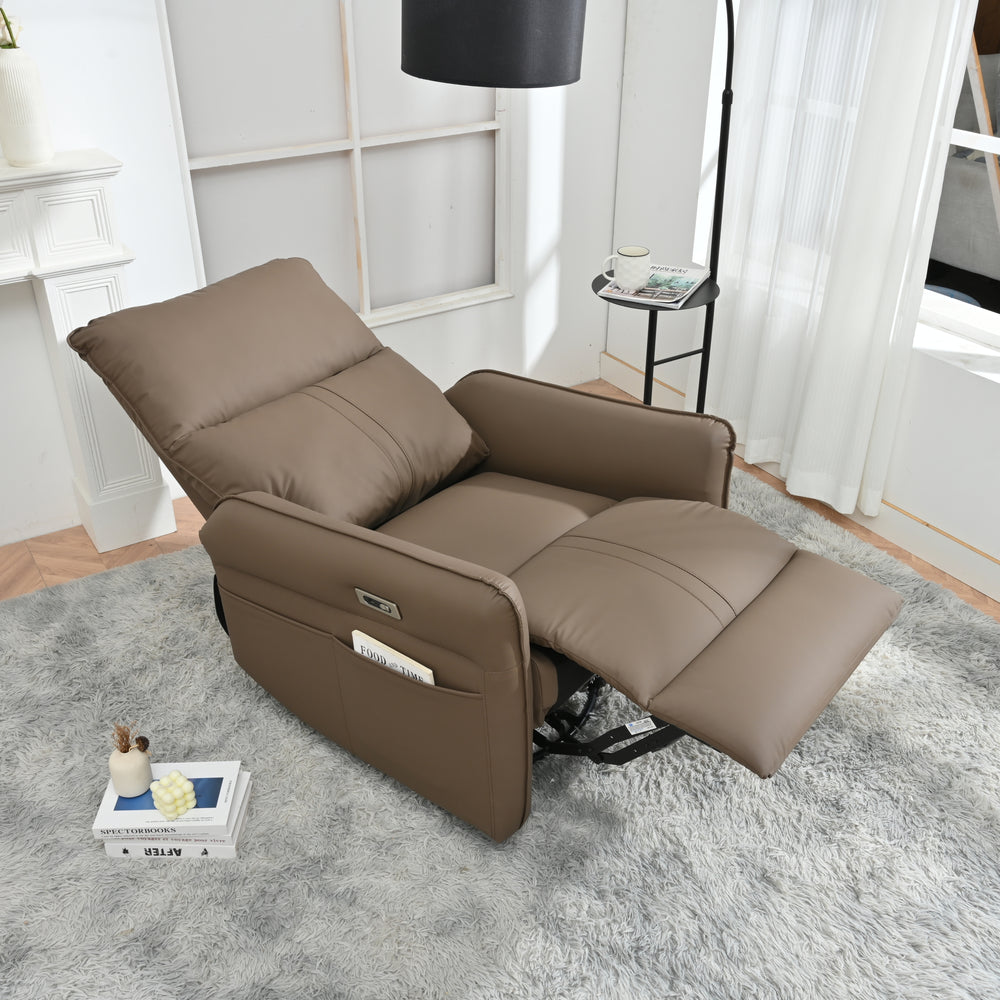 Cozy Power Swivel Recliner with USB Ports