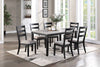 Charming Rustic Dining Set with Cushioned Chairs