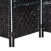 Stylish Black Wicker Room Divider