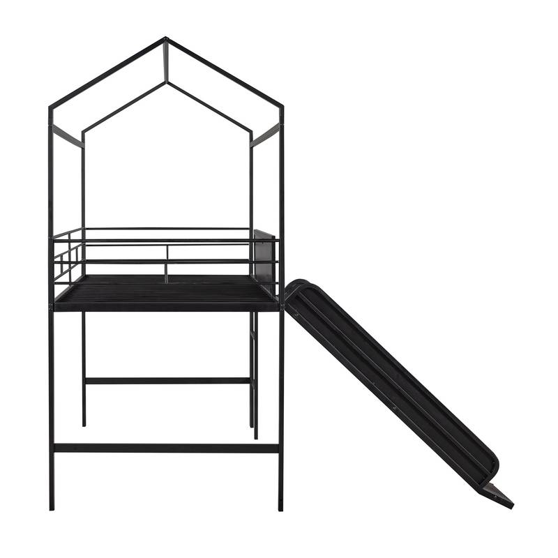 Slide & Write Metal Loft Bed