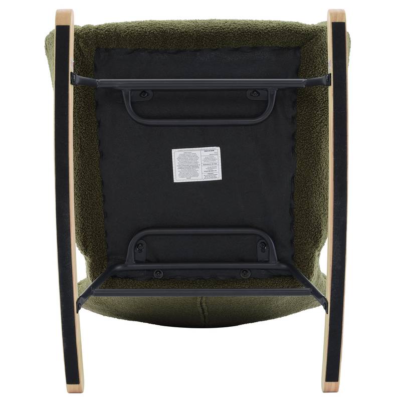 Cozy Teddy Rocking Chair in Dark Green