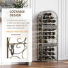 Rustic Wine Jail - Secure Antique Bronze Rack