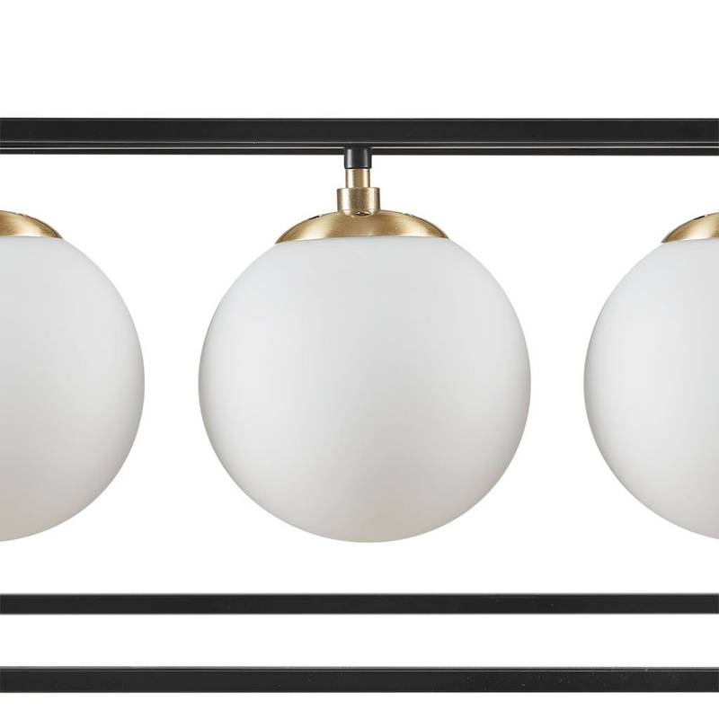 Glowing Globe Linear Chandelier