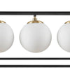 Glowing Globe Linear Chandelier