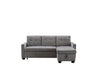 Cozy Velvet Reversible Sofa with Storage