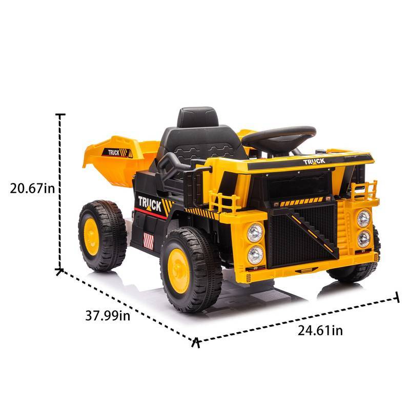 Kids' Joyride Dump Truck with Parental Control & Fun Features!