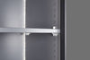 Stylish Double Door Glass Display Cabinet with LED Lights