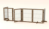 Flexible Dog Gate & Fence with Door - Stylish Indoor Barrier