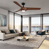 Chic Wood Grain LED Ceiling Fan