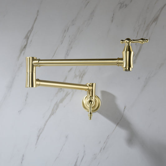 Wall-Mounted Pot Filler Faucet