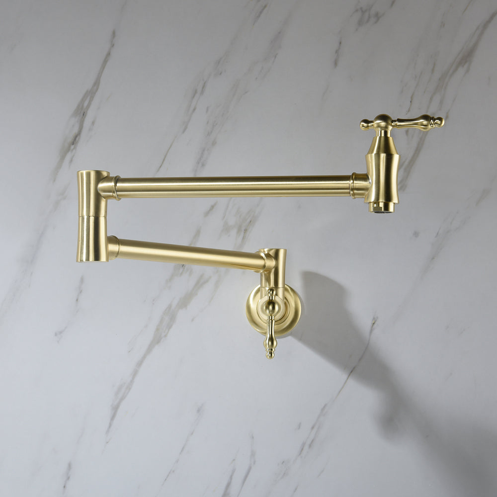 Wall-Mounted Pot Filler Faucet