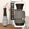 Elegant Rattan Floor Vase - Stylish Home Accent Decor