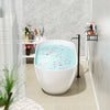 Elegant Soak: Freestanding Luxury Bathtub in Glossy White