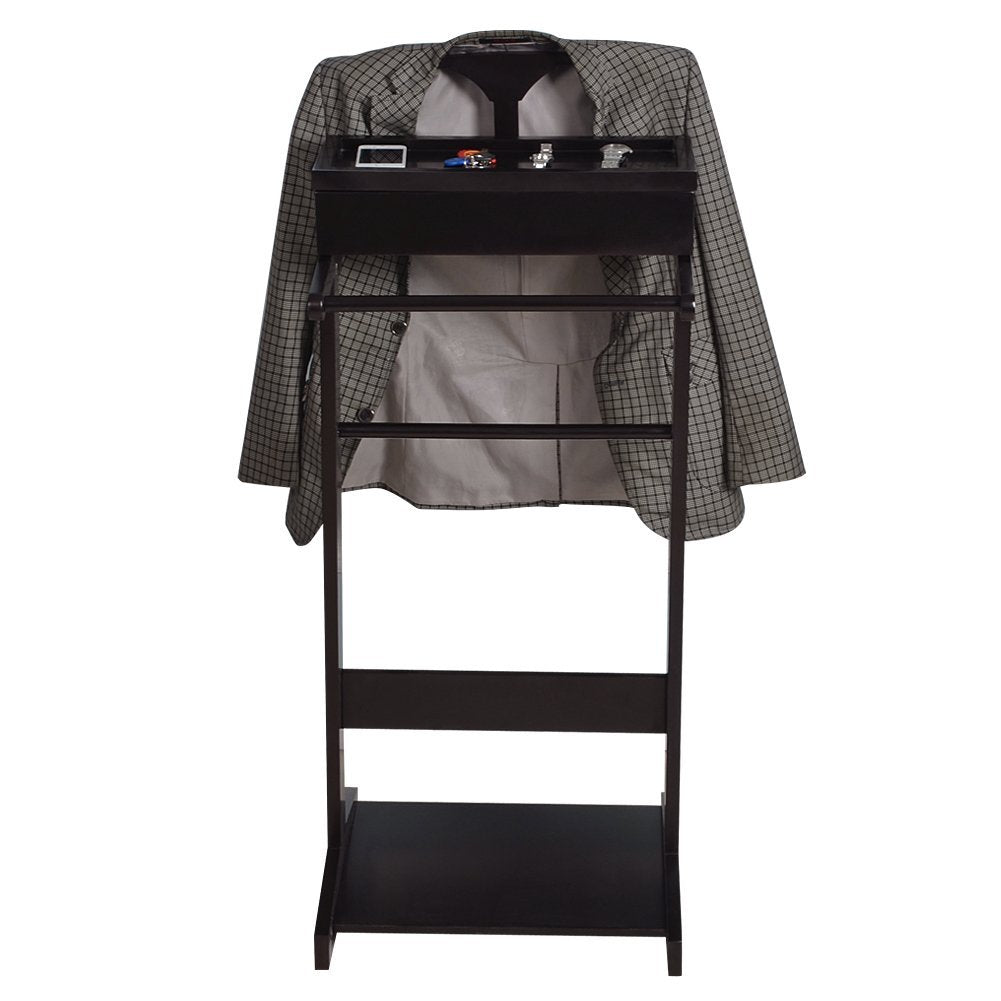 Versatile Black Garment Rack & Storage Stand