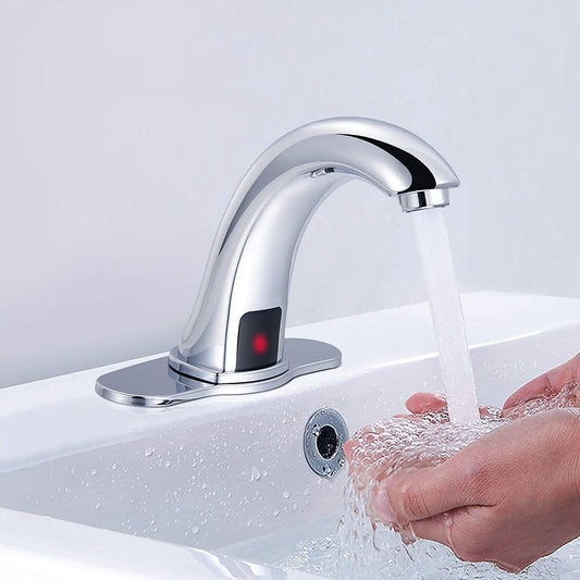 Touchless Chrome Bathroom Faucet