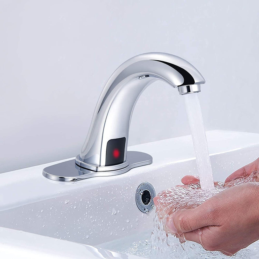 Touchless Chrome Bathroom Faucet