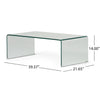 Sleek Tempered Glass Coffee Table