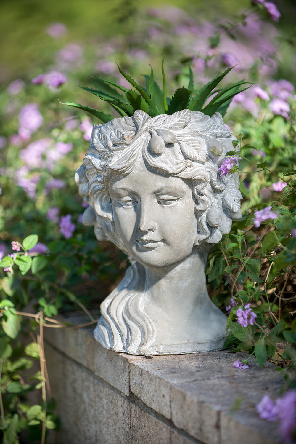 Stylish Concrete Face Planter