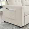 Cozy Reversible Sleeper Sofa with Storage Space