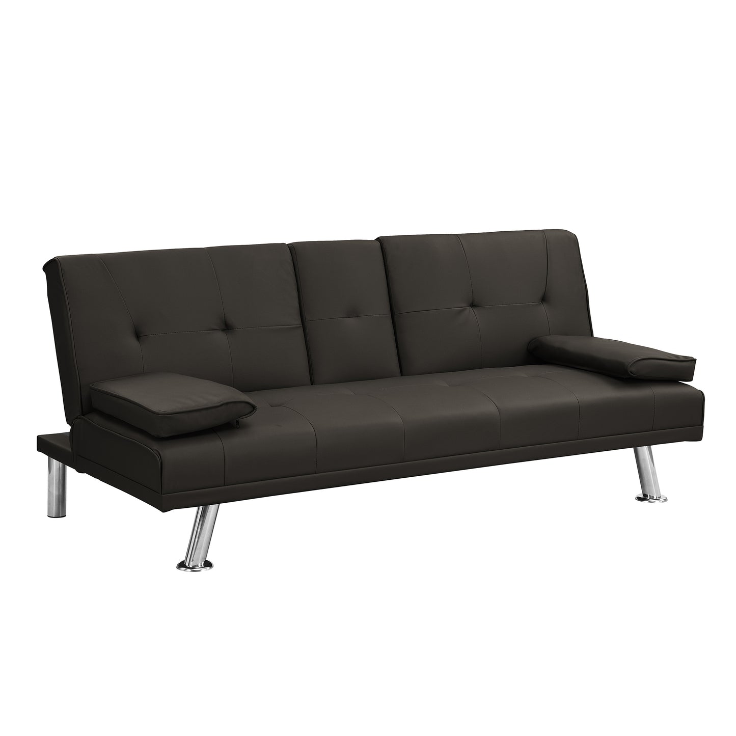 Cozy Futon Sofa Bed with Stylish Armrests