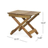 Charming Foldable Wooden Side Table for Outdoor Relaxing