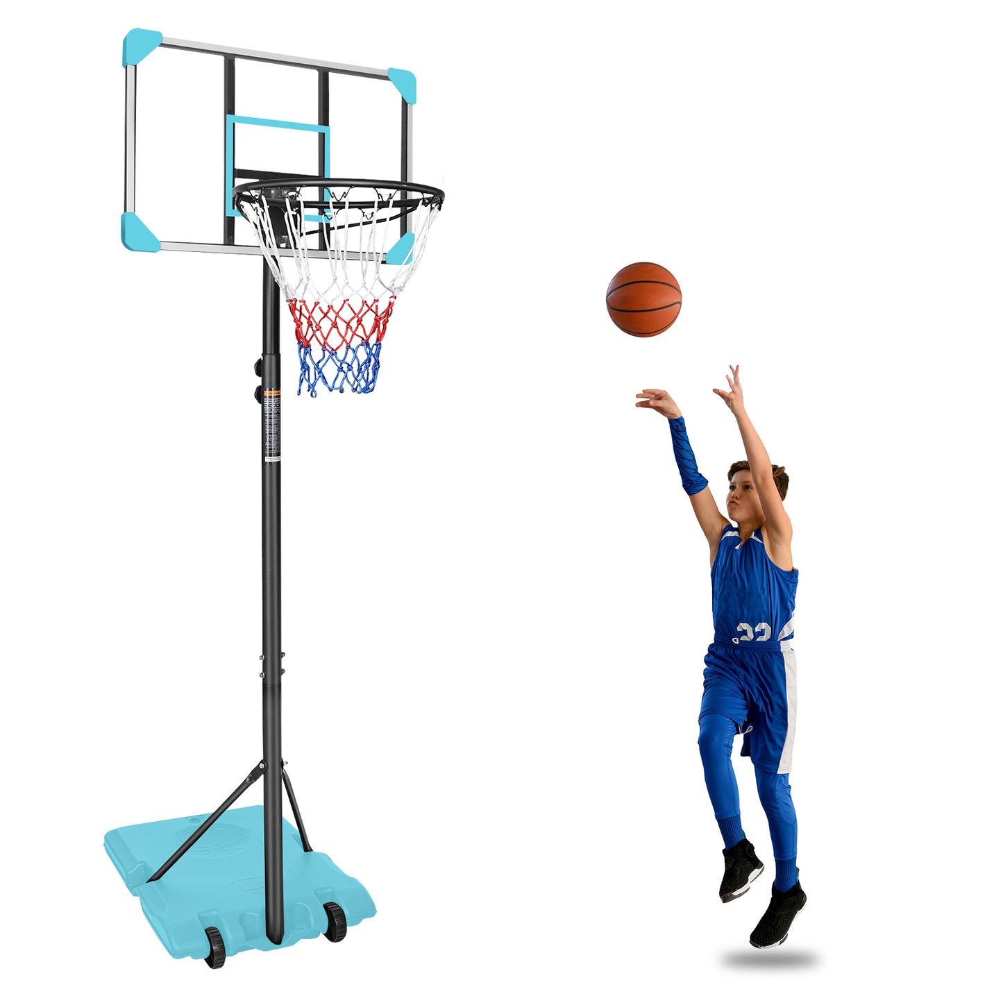 All-Weather Adjustable Basketball Hoop