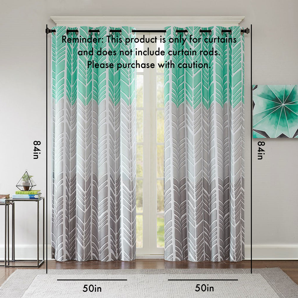 Total Blackout Printed Curtain Panel