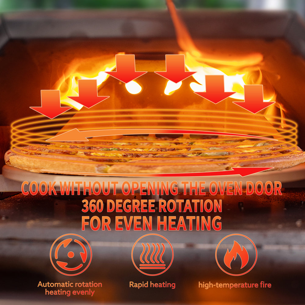 Outdoor Rotating Pizza Oven & Carry Bag