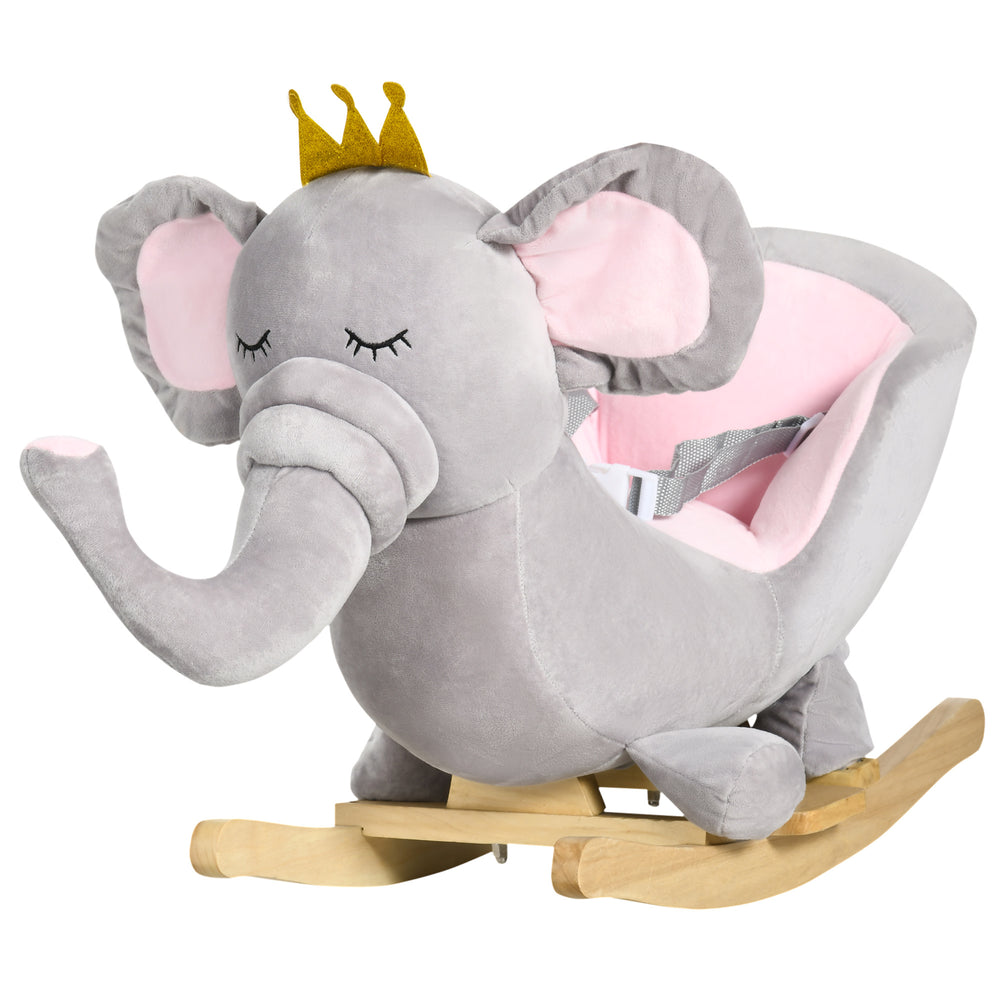 Qaba Elephant Rocking Chair - Fun & Safe Toddler Toy!