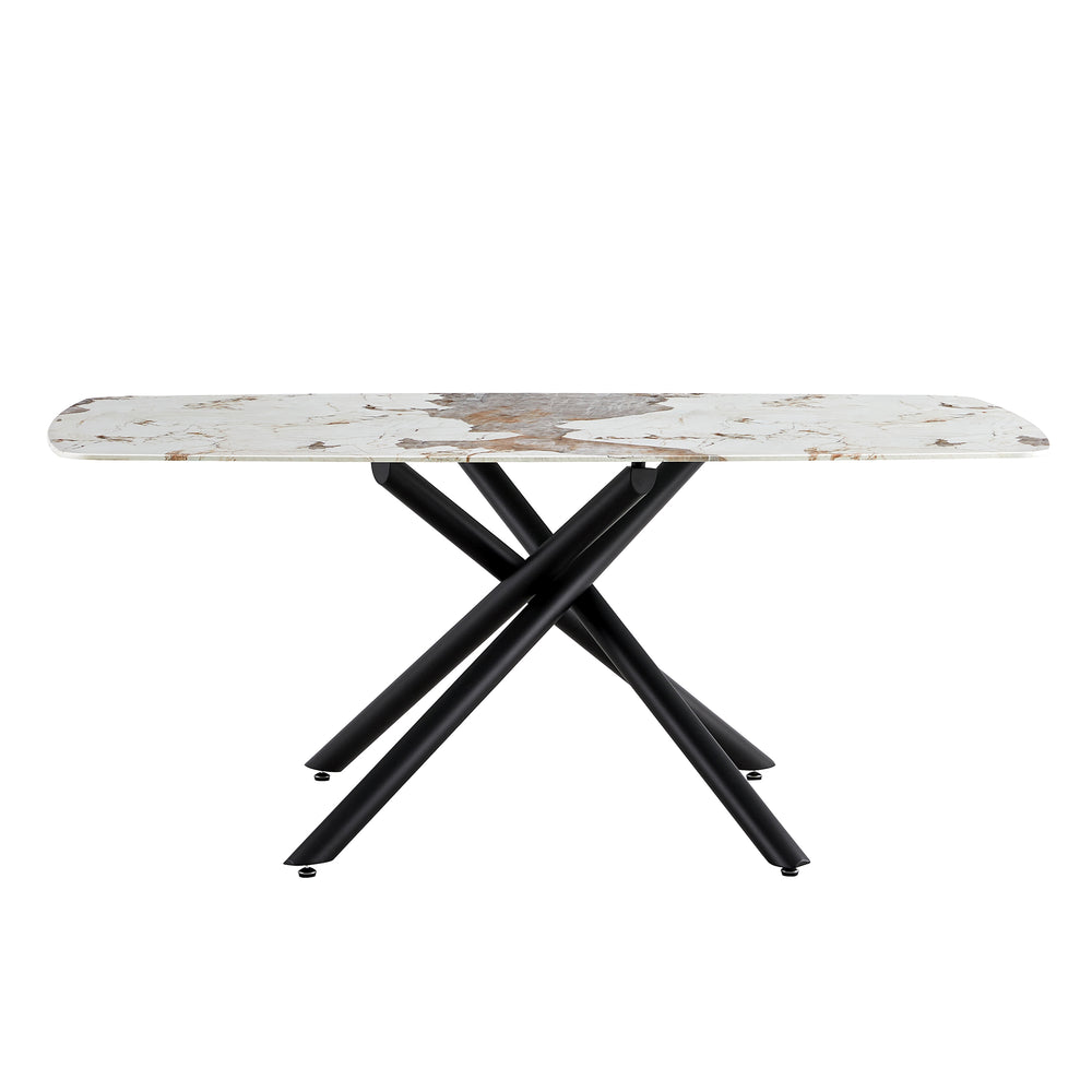 Sleek Marble Dining Table for Gatherings