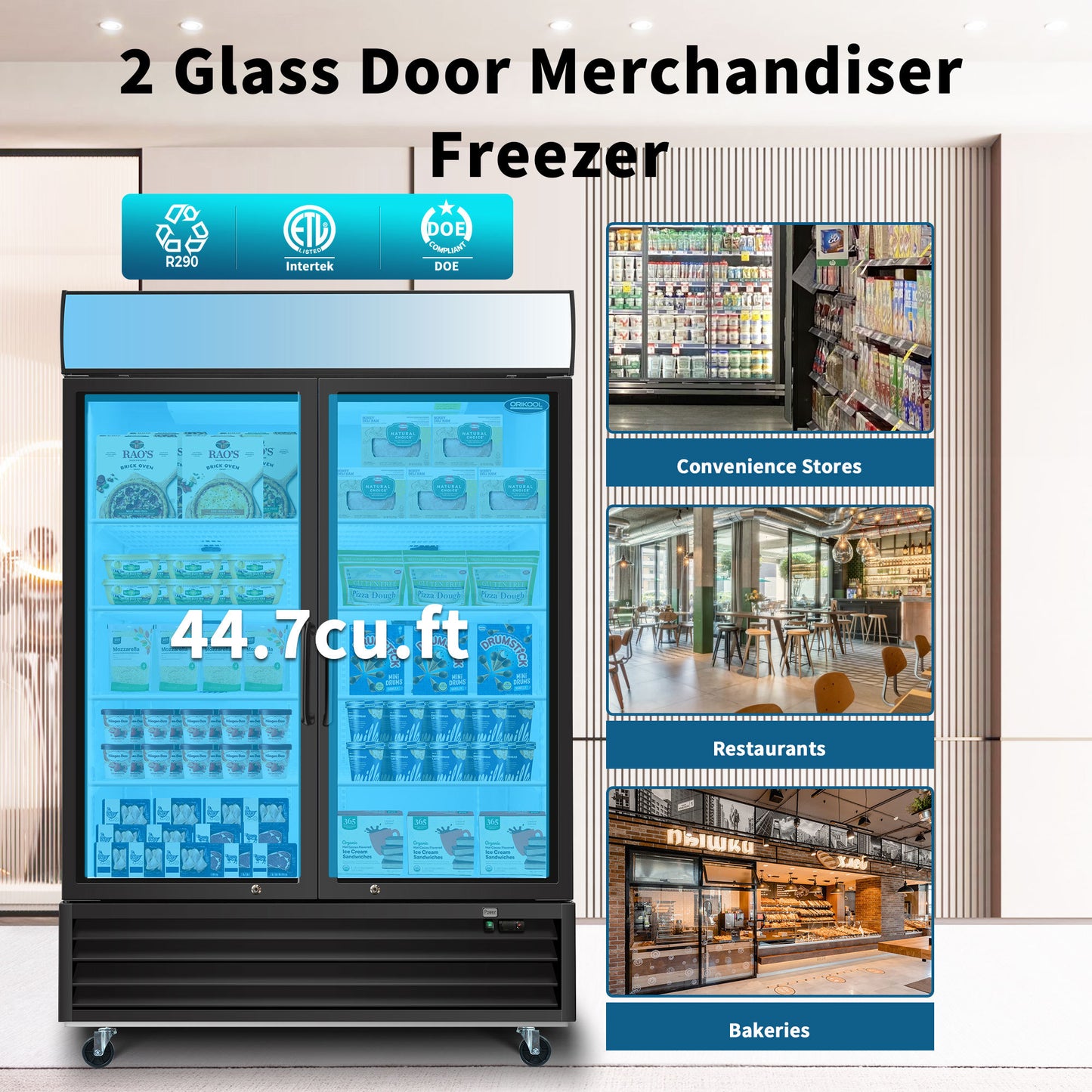 ChillMaster Commercial Glass Freezer