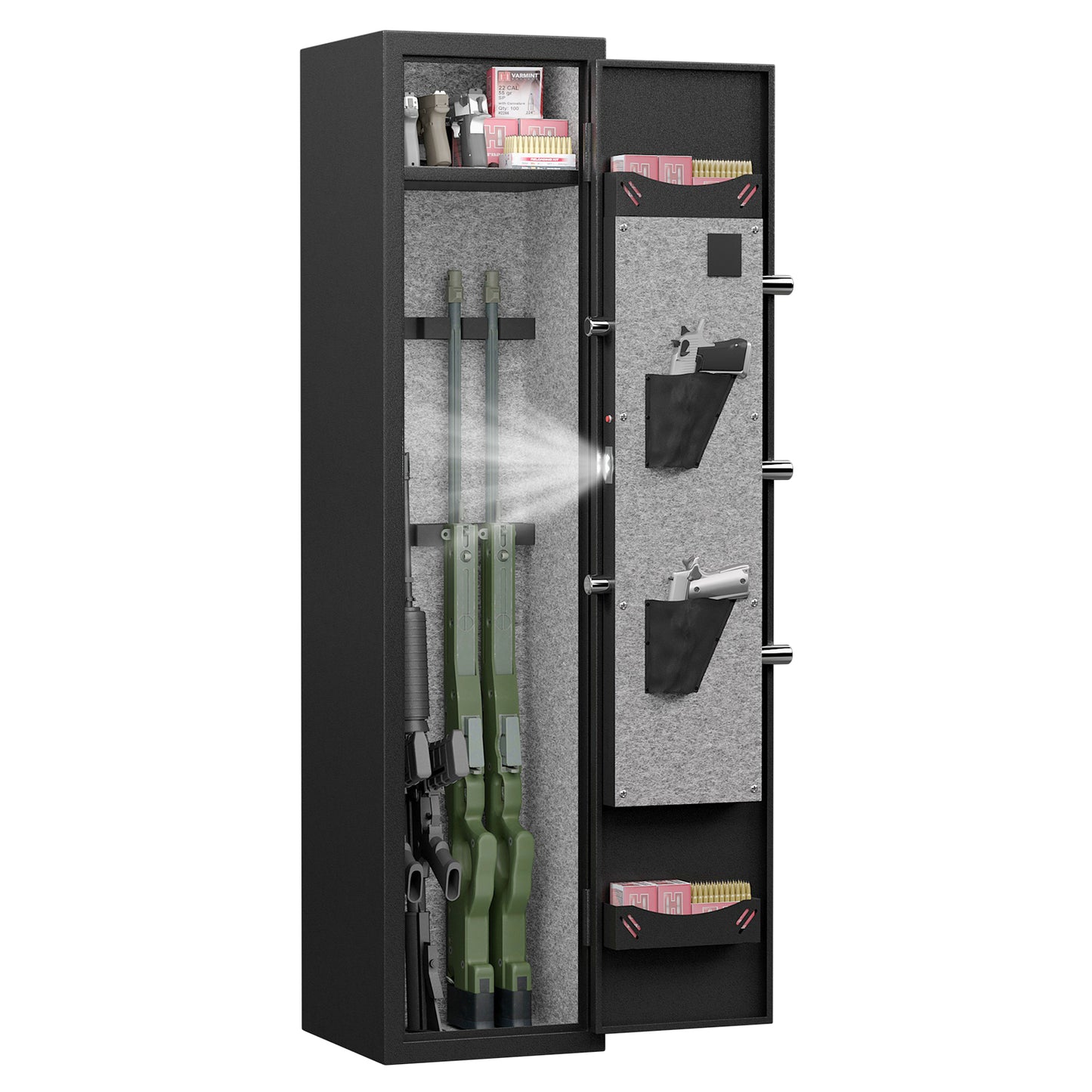 Quick Access Gun Safe: Secure Storage for Rifles and Pistols!