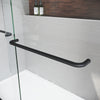 Sleek Matte Black Sliding Bathtub Door