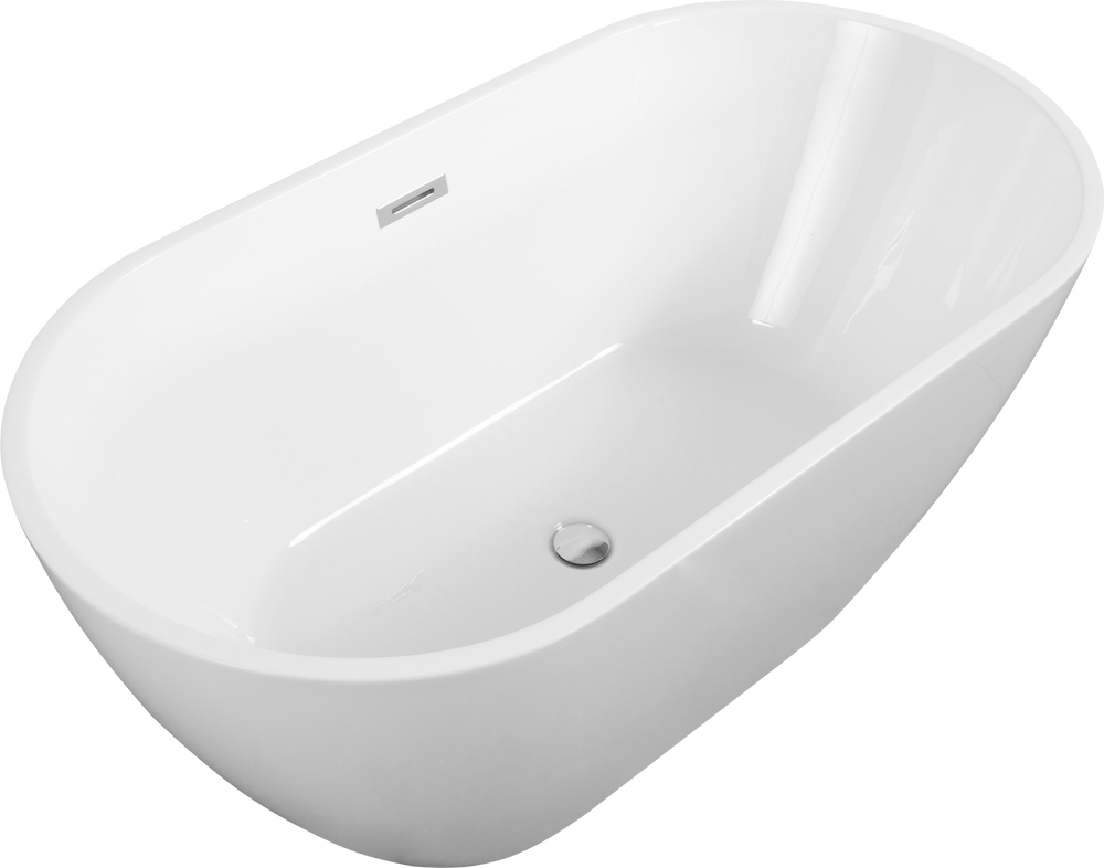 Relaxing Acrylic Soaking Tub with Easy Install Features