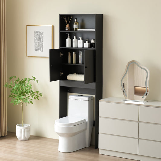 Farmhouse Over-the-Toilet Storage Rack