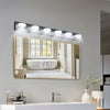 Sleek Black 6-Light Vanity Lamp