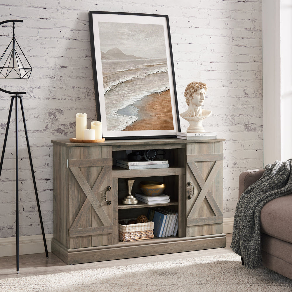 Rustic Charm TV Stand with Ample Storage