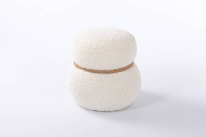 Snowman Plush Stool - Playful & Cute Seating for Any Space