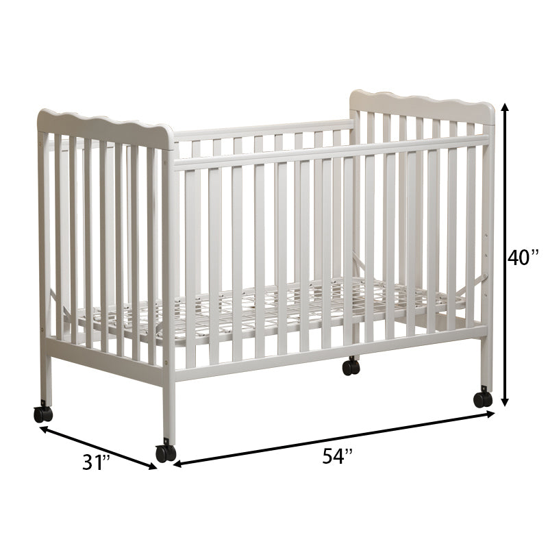 Stylish 3-in-1 Convertible Crib in Storm Grey