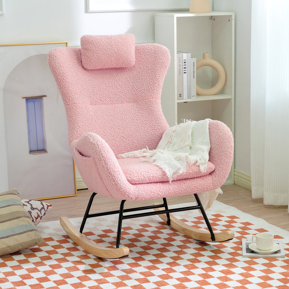 Cozy Teddy Glider Rocker: Perfect for Nursery and Beyond