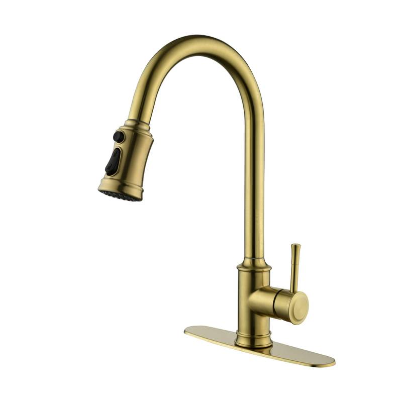 Effortless Elegance Kitchen Faucet with Pull-Down Sprayer