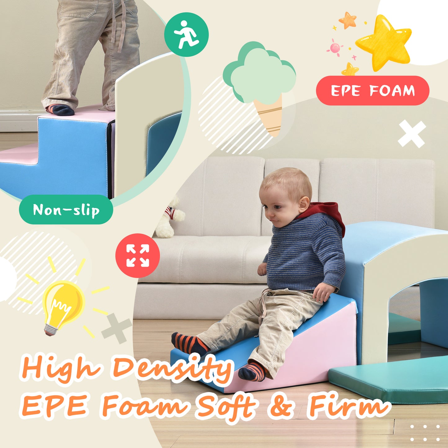 Cozy Climb Foam Playset for Toddlers