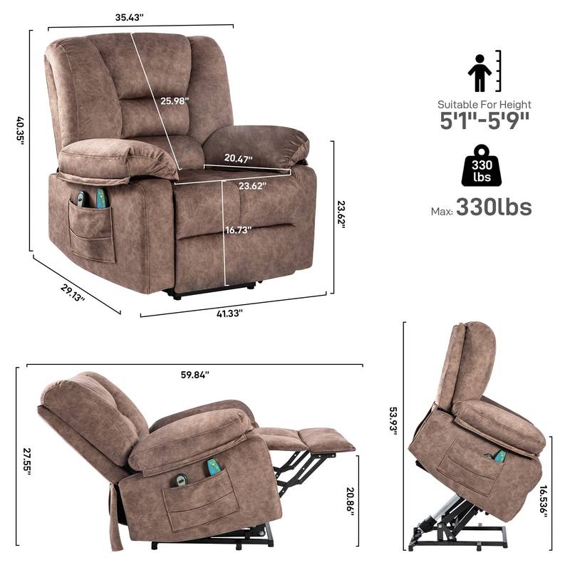 EZ Recline Massage Chair for Seniors