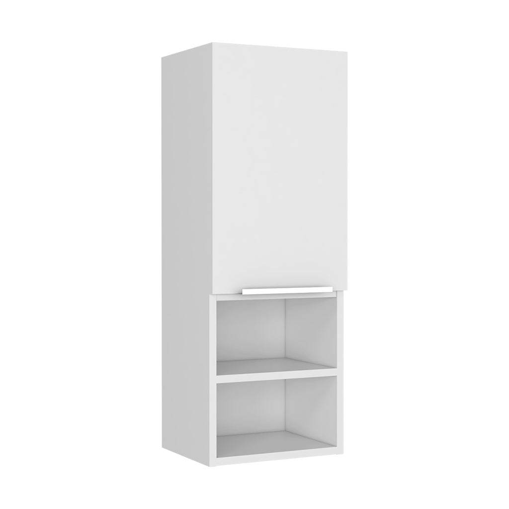 Hazelton White Medicine Cabinet with Open Shelves