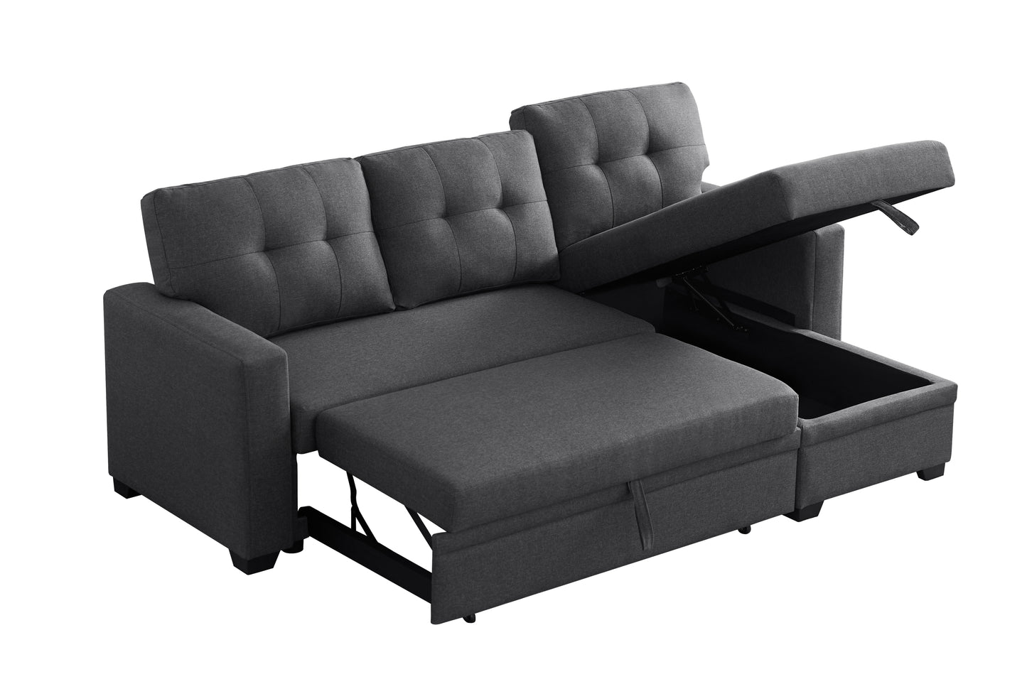 Cozy Convertible Sectional Sofa with Chaise