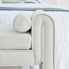 Cozy Linen Bedroom Stool - Versatile and Stylish in White