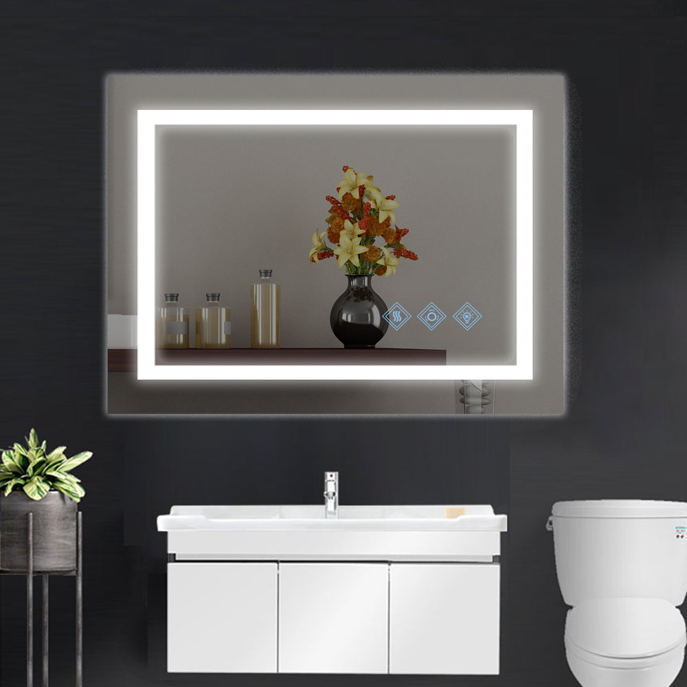 Illuminate & Reflect: Modern LED Bathroom Mirror