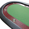 Foldable Wooden Poker Table with Green Felt