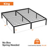 Sturdy Steel King Bed Frame