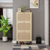 Chic Rattan Shoe Rack for Entryway